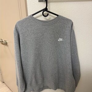 Nike Men's Classic Gray Crewneck Sweater